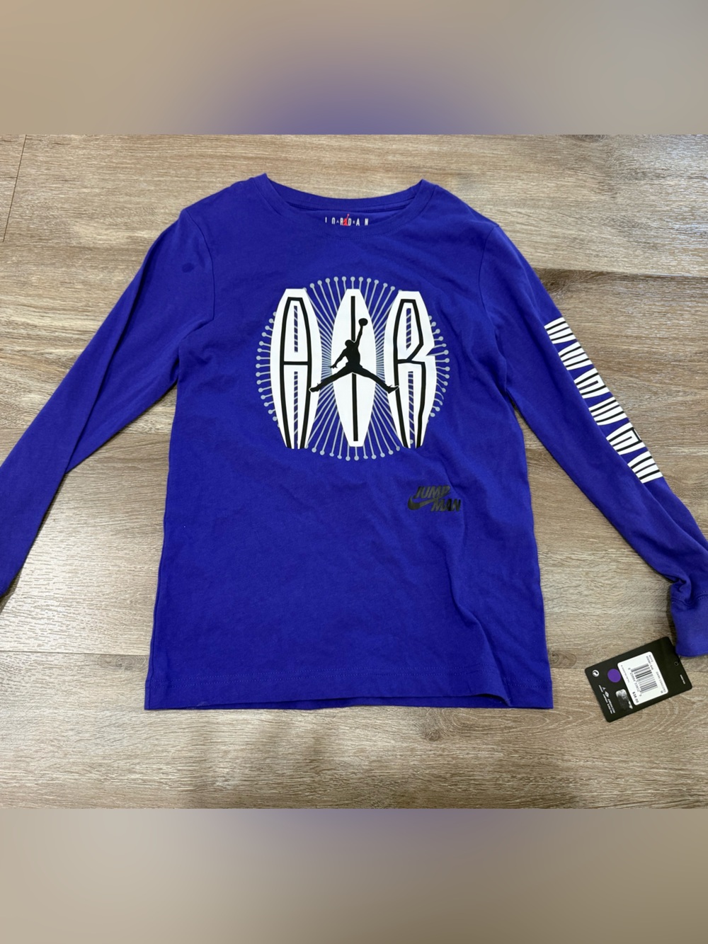 Nike Jordan Purple Long Sleeve Graphic Tee